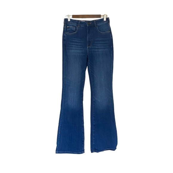 Pilcro Denim - Pilcro Women's High Rise Flare Jeans Medium Wash Blue‎ Size 27